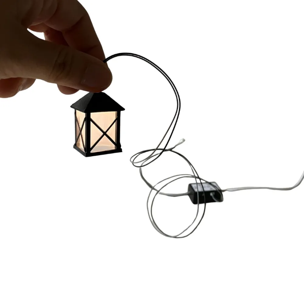 Mini lantern for micro lighting system, suitable for 30 cm Nativity figures