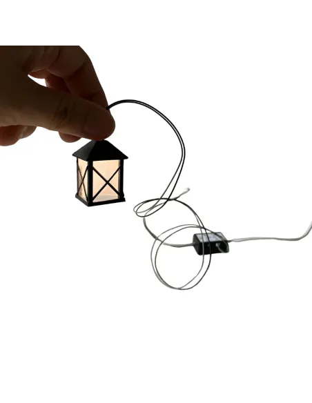 Mini lantern for micro lighting system, suitable for 30 cm Nativity figures