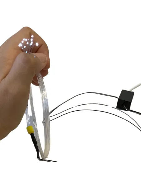 Bundle of 20 optical fiber strands for stars, compatible with micro lighting system