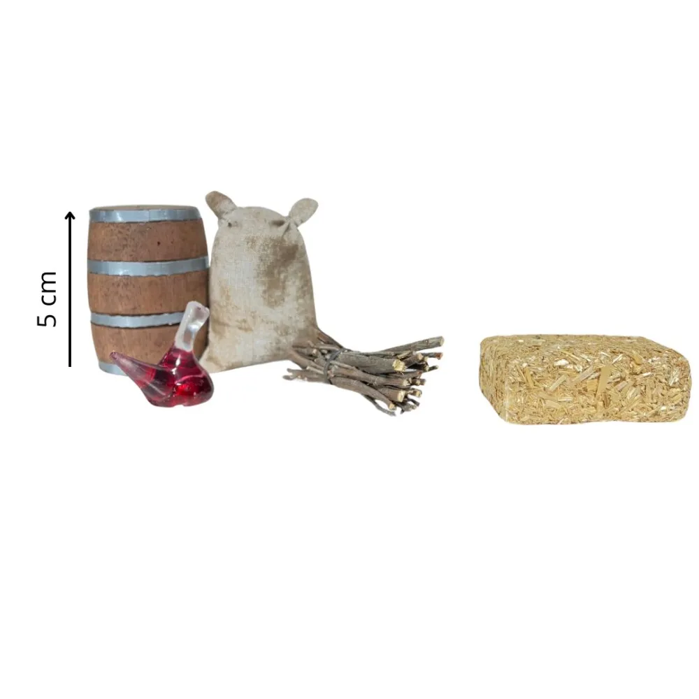5-Piece Rural Accessory Set for 15 cm Nativity Figures