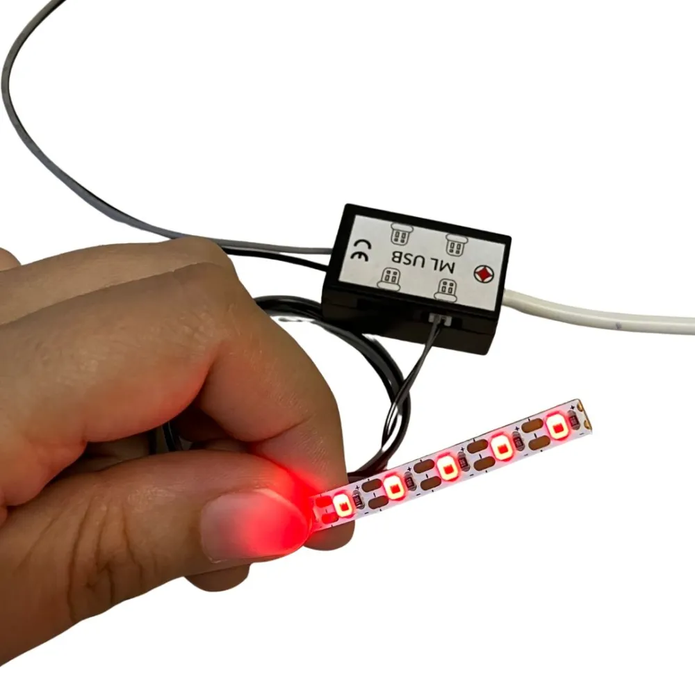 6 red LED strip for micro lighting system