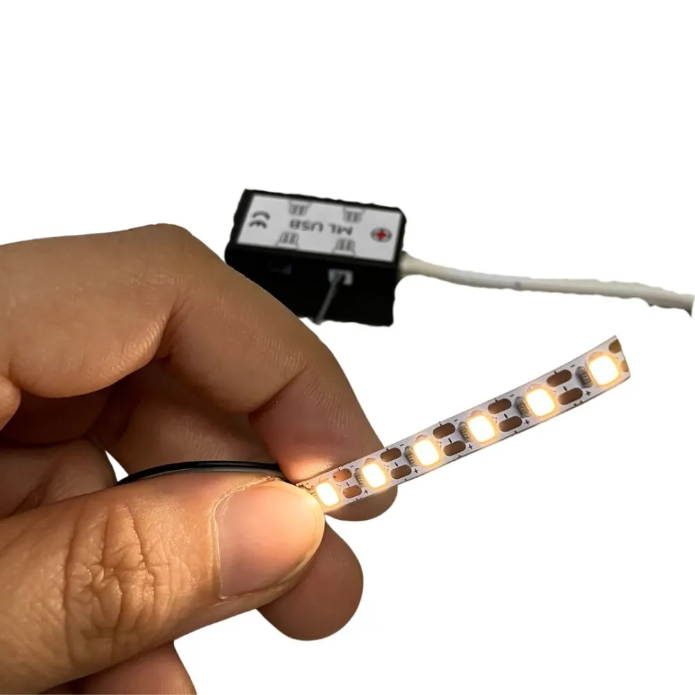 6 warm white LED strip for micro lighting system