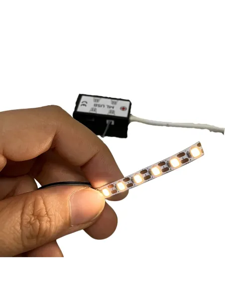 6 warm white LED strip for micro lighting system