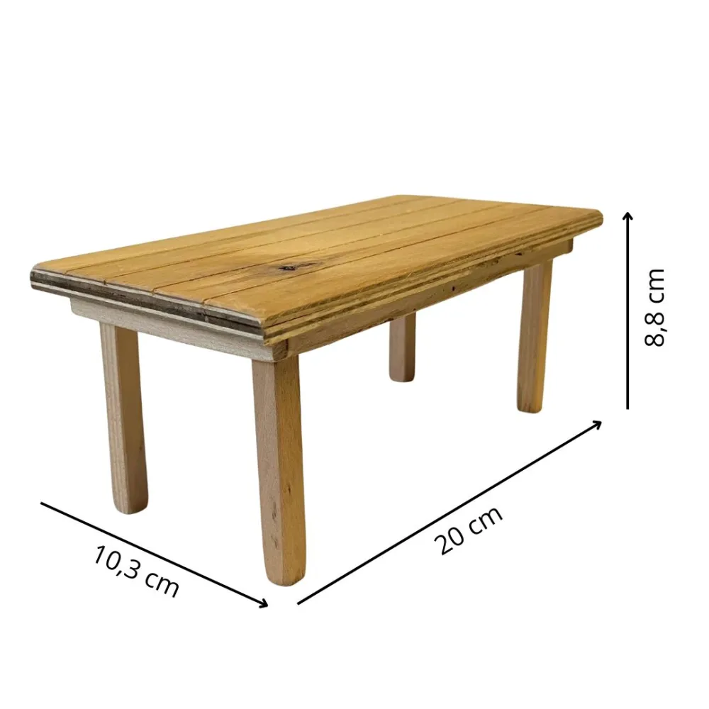 “Eco” wooden table for 20 cm Nativity figures