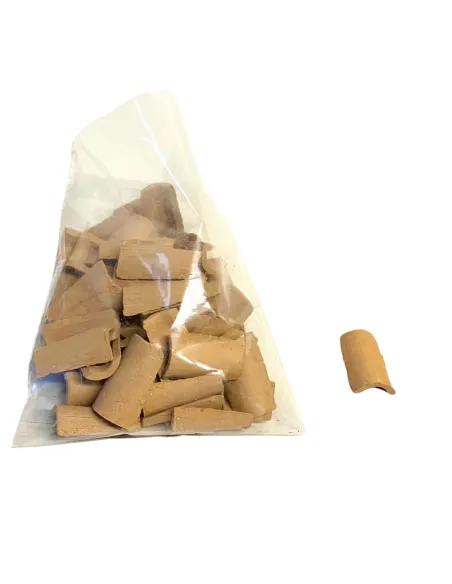 Confezione da 50 pezzi tegole in terracotta per statue da 10-15 cm