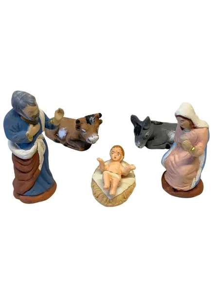 7 cm Terracotta Five-Piece Nativity Set