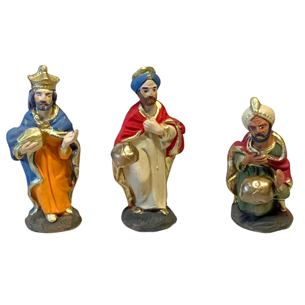7 cm Terracotta Set of the Three Wise Men