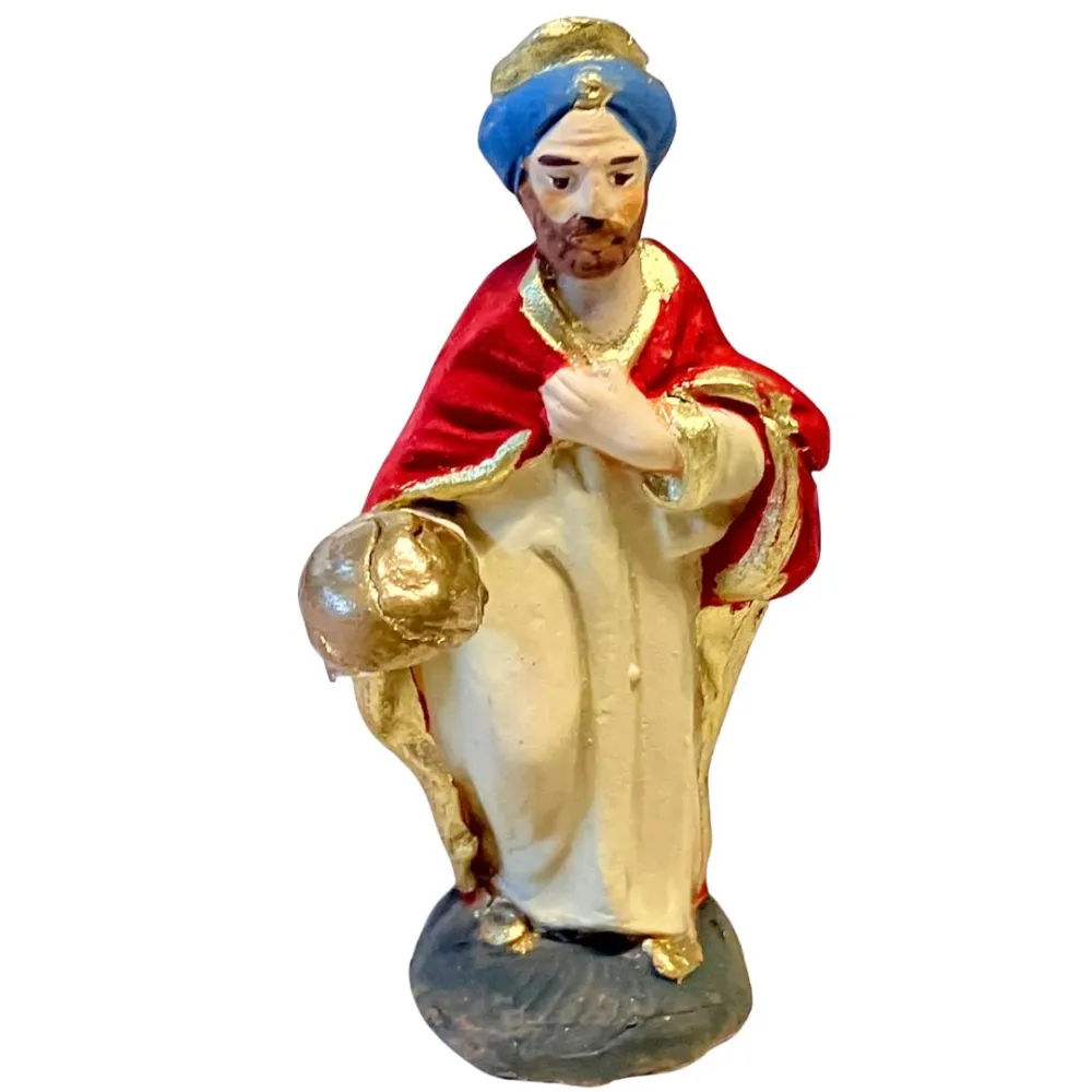 7 cm Terracotta Wise Man Bearing Frankincense