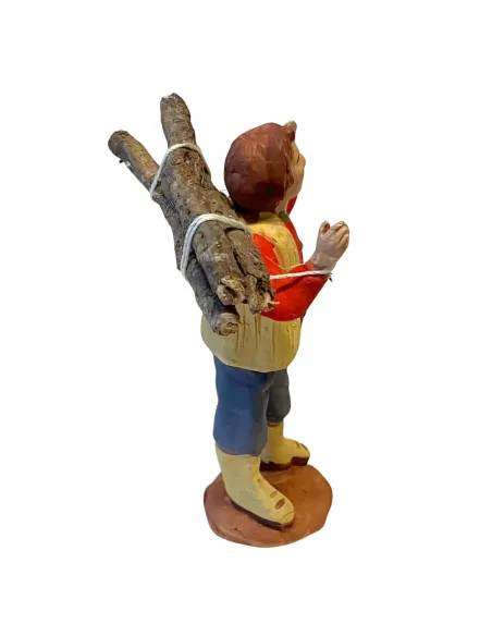 Portatore di legna in terracotta 7 cm