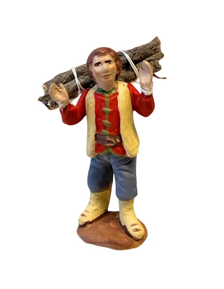 Portatore di legna in terracotta 7 cm