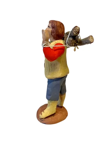 Portatore di legna in terracotta 7 cm