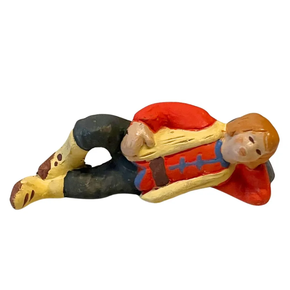 7 cm Terracotta Sleeping Young Man