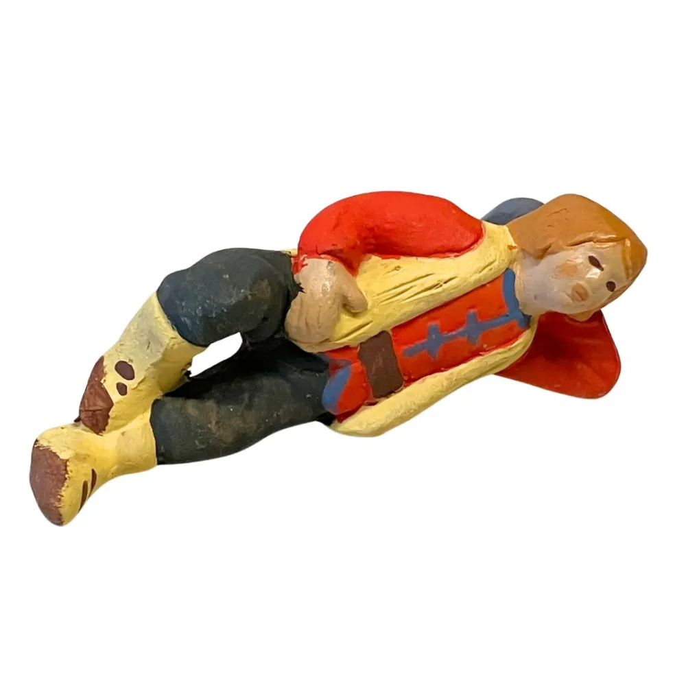 7 cm Terracotta Sleeping Young Man