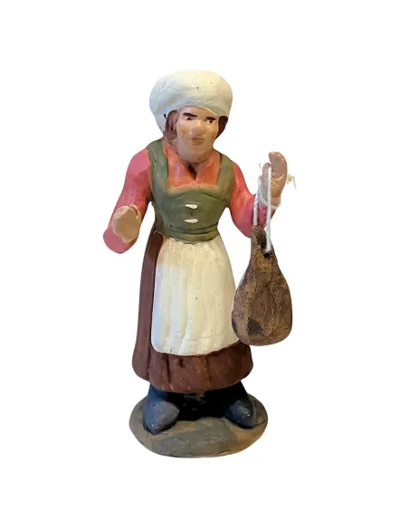 7 cm Terracotta Woman with Ham