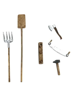 Set 6 utensili da lavoro per statue da 10 cm