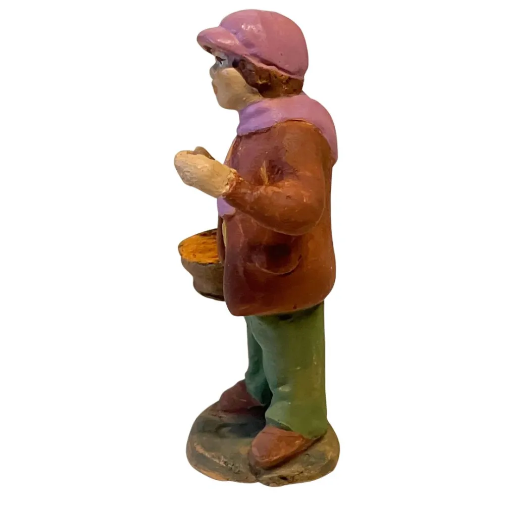 7 cm Terracotta Young Carrot Vendor