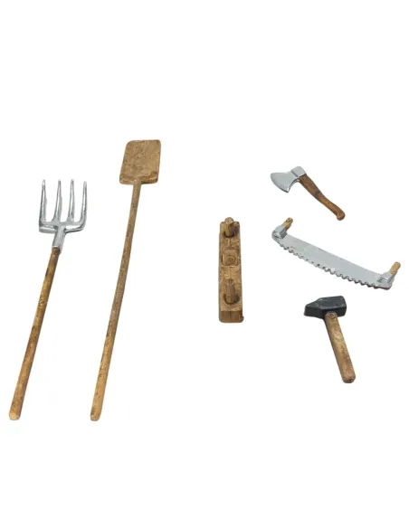 Set 6 utensili da lavoro per statue da 10 cm