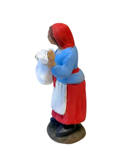 7 cm Terracotta Woman with Sack