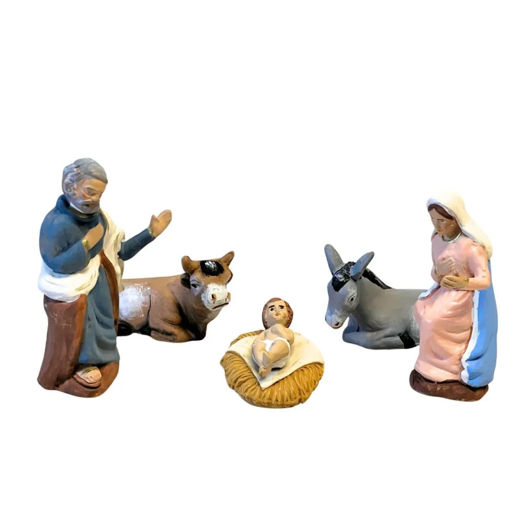10 cm Terracotta Five-Piece Nativity Set