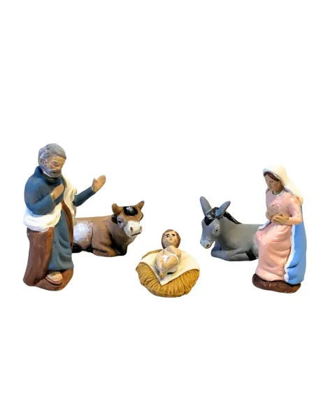 Set Natività 5 pezzi in terracotta 10 cm