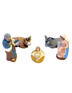 Set Natività 5 pezzi in terracotta 10 cm 2