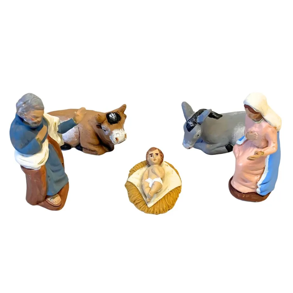 10 cm Terracotta Five-Piece Nativity Set