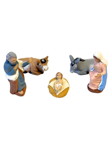 Set Natività 5 pezzi in terracotta 10 cm