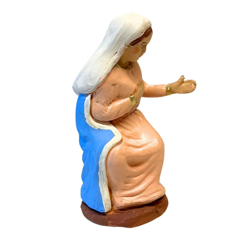 10 cm Terracotta Seated Madonna