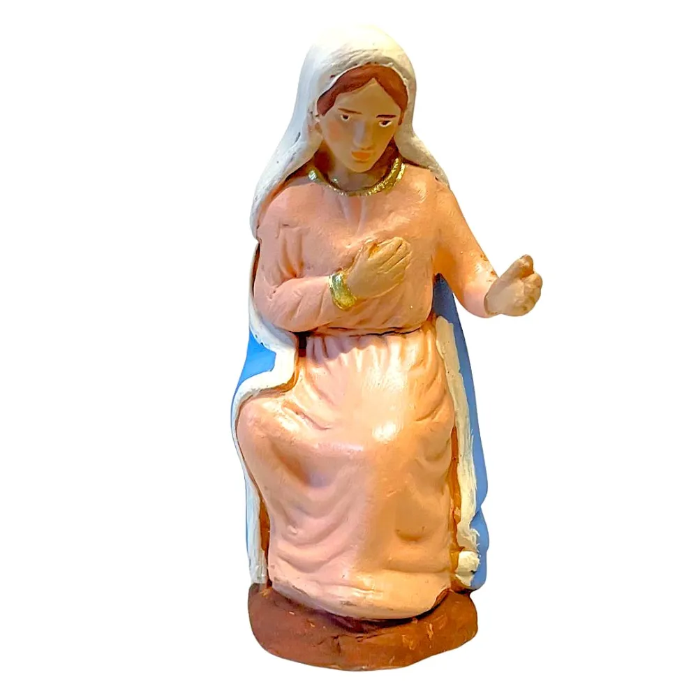 10 cm Terracotta Seated Madonna