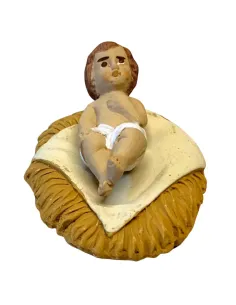 Gesù Bambino in terracotta per statue da 10 cm
