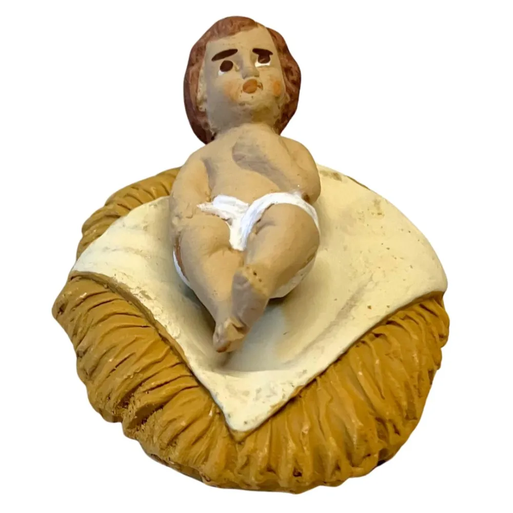 Terracotta Infant Jesus for 10 cm Nativity Figure