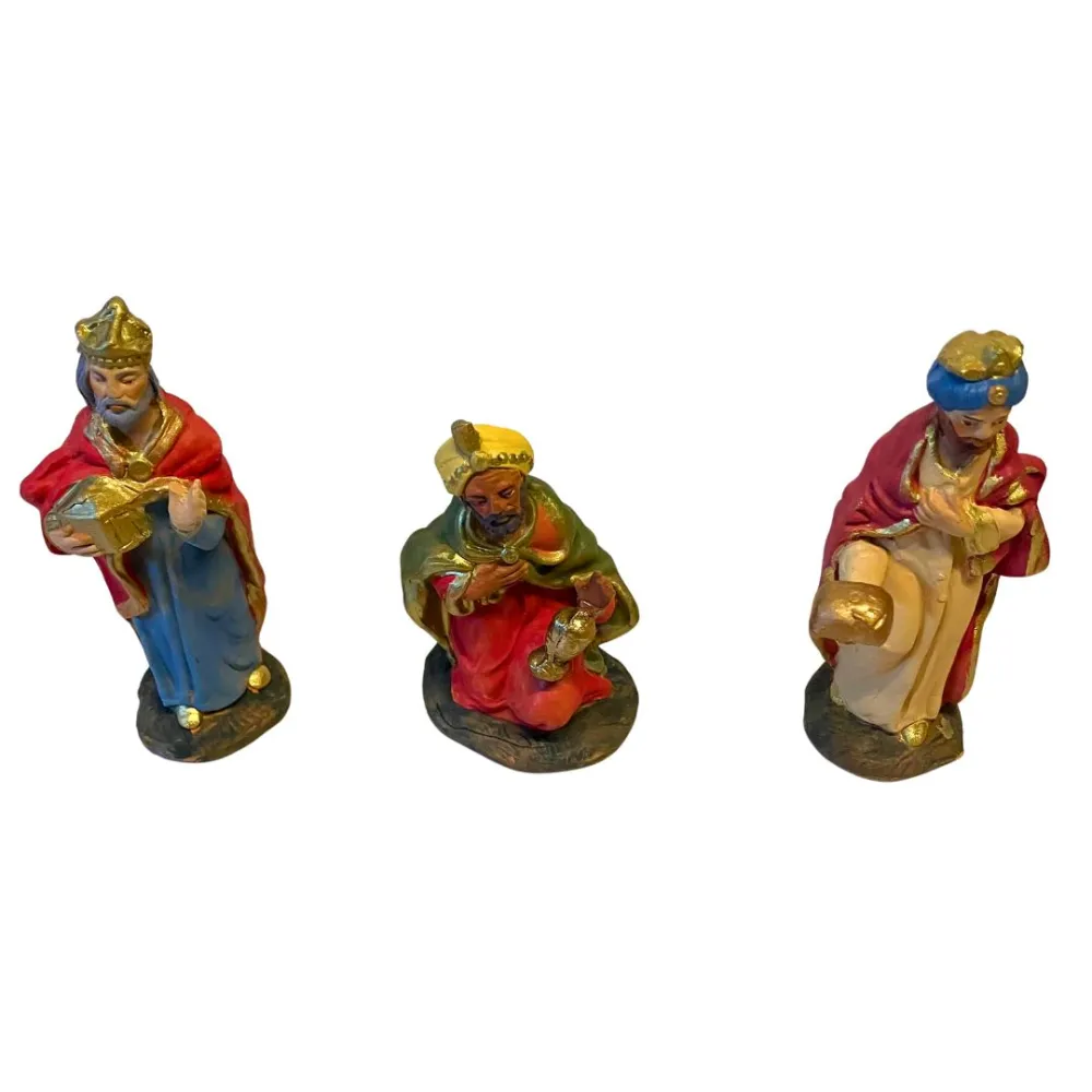 10 cm Terracotta Set of the Three Wise Men