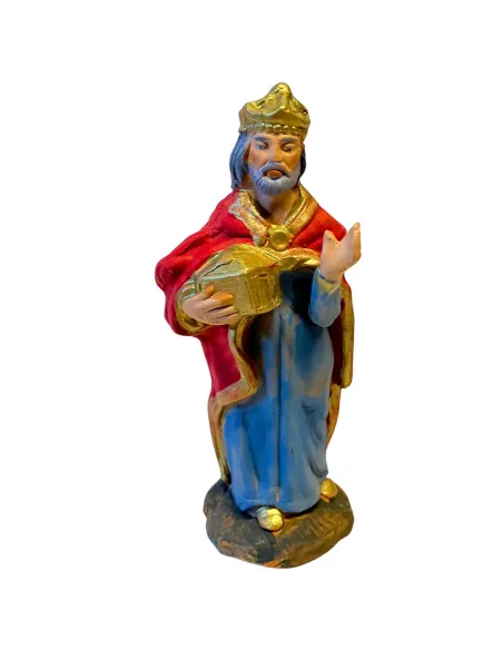10 cm Terracotta Wise Man Bearing Gold