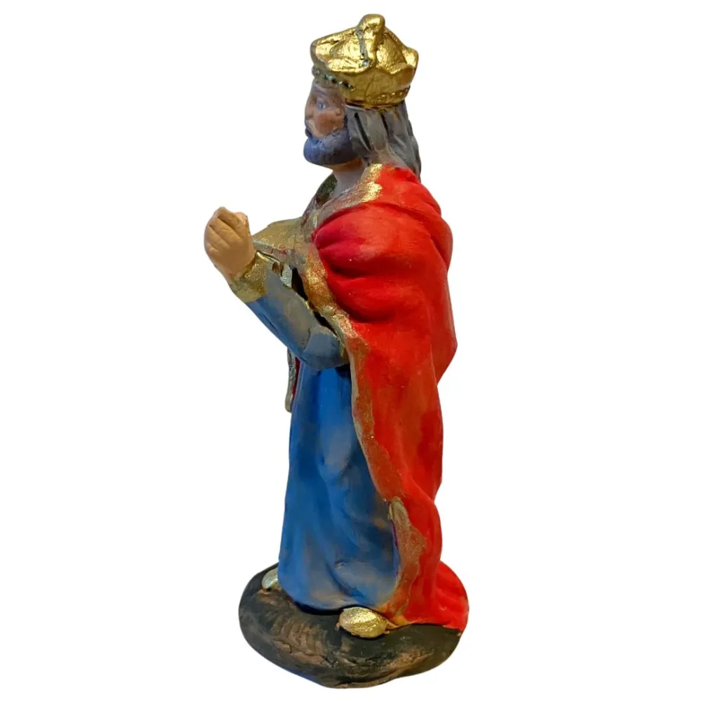 10 cm Terracotta Wise Man Bearing Gold