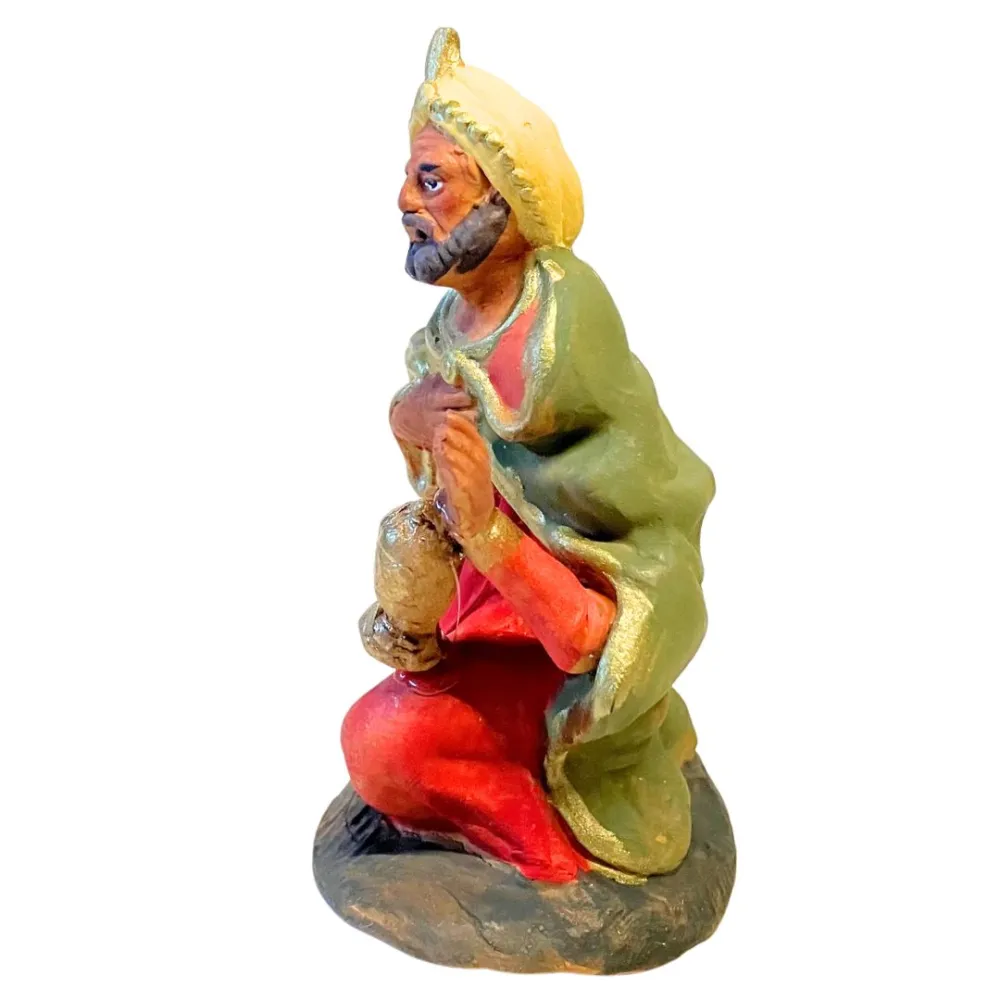 10 cm Terracotta Wise Man Bearing Frankincense