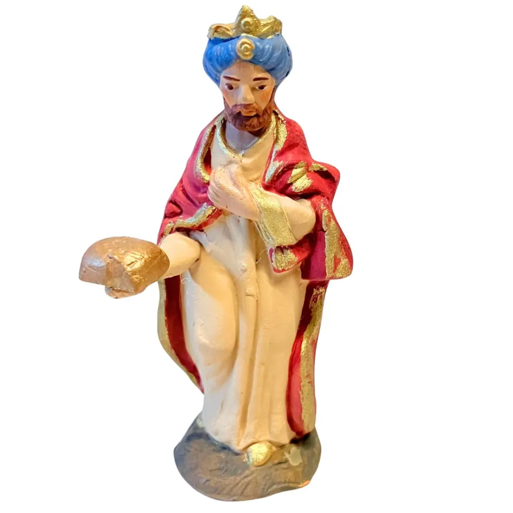 10 cm Terracotta Wise Man Bearing Myrrh