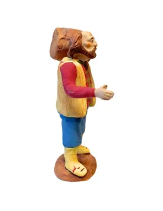 10 cm Terracotta Man Carrying a Barrel 2