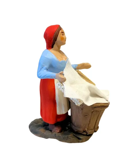 10 cm Terracotta Washerwoman