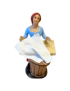 10 cm Terracotta Washerwoman