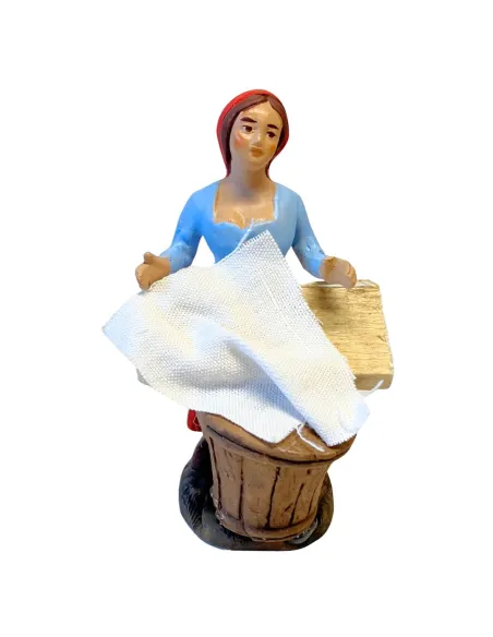 10 cm Terracotta Washerwoman