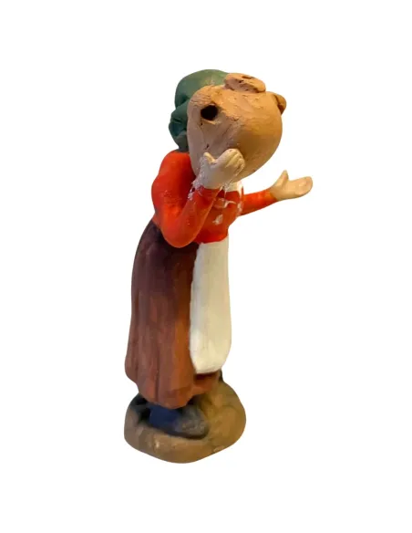 10 cm Terracotta Woman with Amphora
