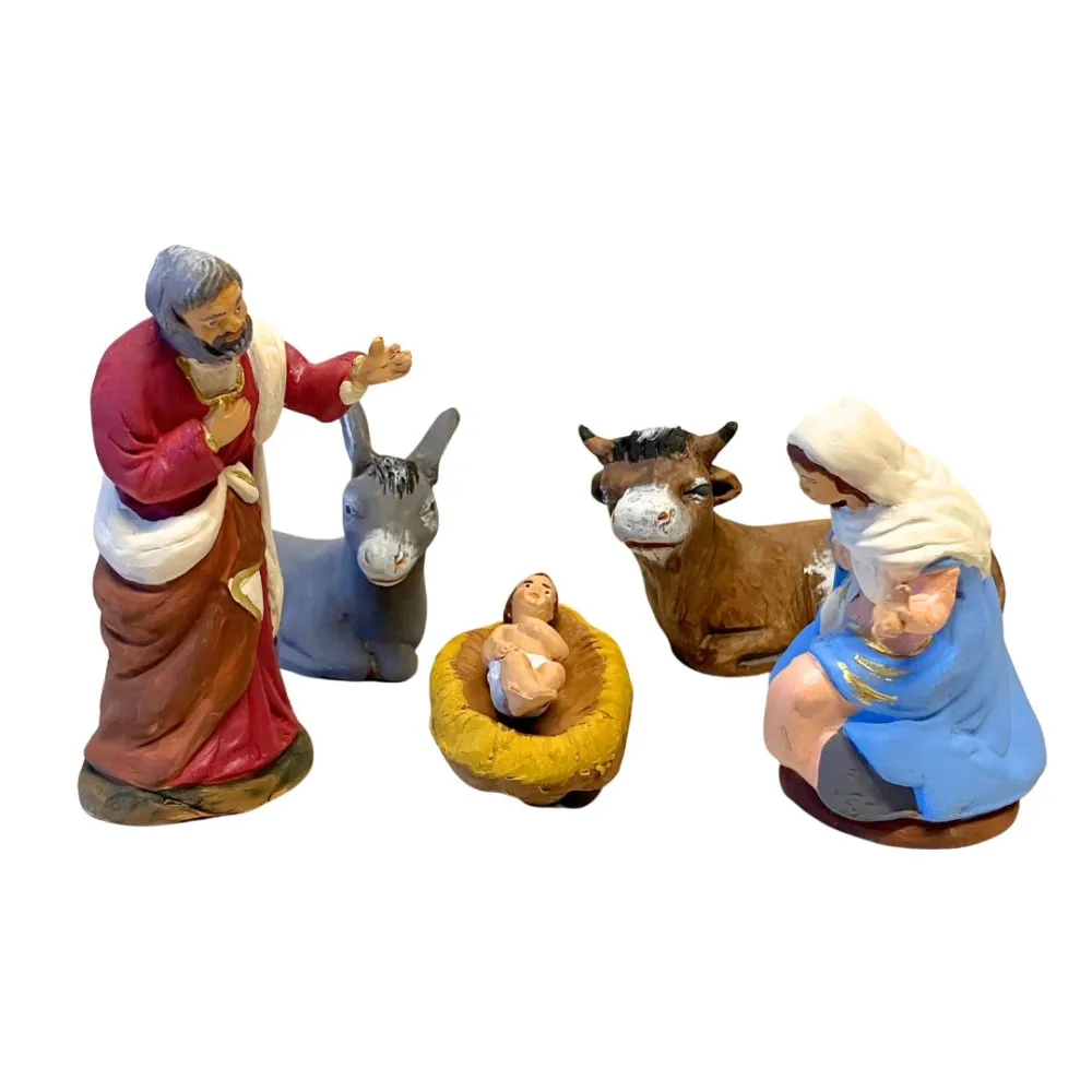 12 cm Terracotta 5-Piece Nativity Set