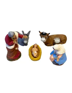 Set Natività 5 pezzi in terracotta 12 cm 2