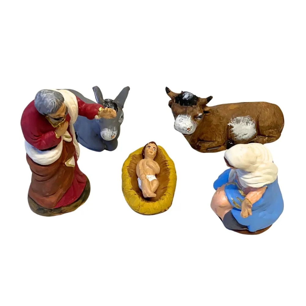 12 cm Terracotta 5-Piece Nativity Set