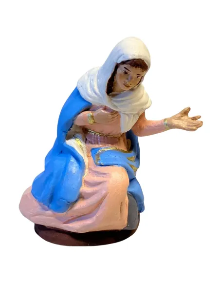 Terracotta Kneeling Madonna for 12 cm Nativity Figures