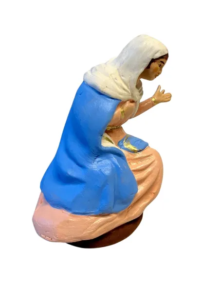 Terracotta Kneeling Madonna for 12 cm Nativity Figures