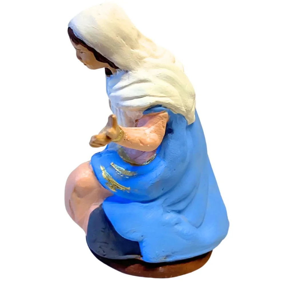 Terracotta Kneeling Madonna for 12 cm Nativity Figures