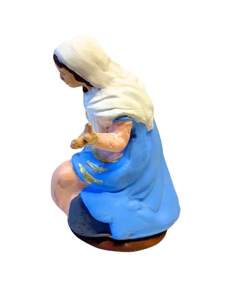Terracotta Kneeling Madonna for 12 cm Nativity Figures