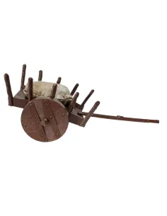 PVC Cart with Jute Sack for 8–10 cm Nativity Figures 2