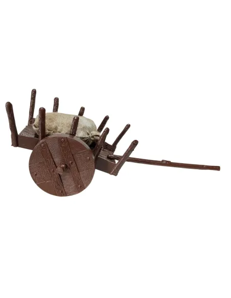 PVC Cart with Jute Sack for 8–10 cm Nativity Figures